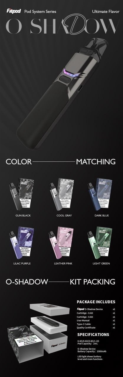 FITPOD O-SHADOW小蠻牛通用套組 小煙主機